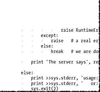 Sample Python code with indentation marked